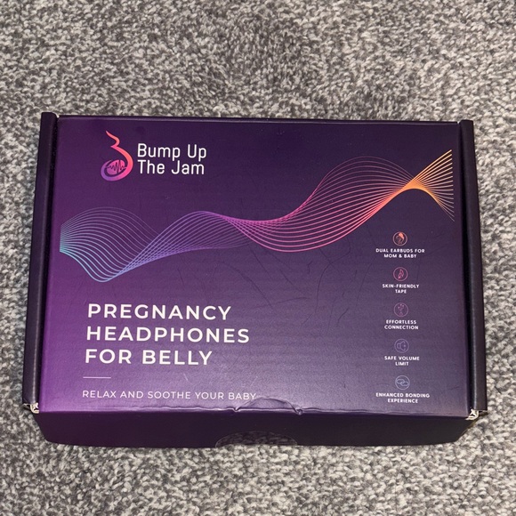 bump up the jam Accessories - Bump Up The Jam Pregnancy Headphones for Belly - Purple